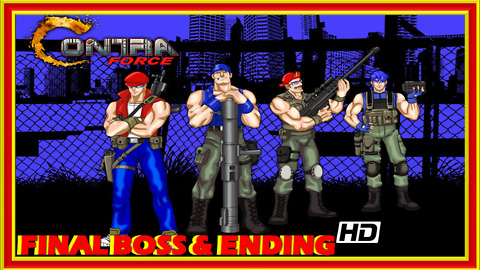 Contra Force (NES) Final Boss Fight & Ending - 60 FPS HD