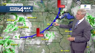 Tuesday evening is muggy with lows in the 60s