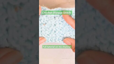 🧶Have you tried the crochet Bloque Stitch? #infiniticraftingco