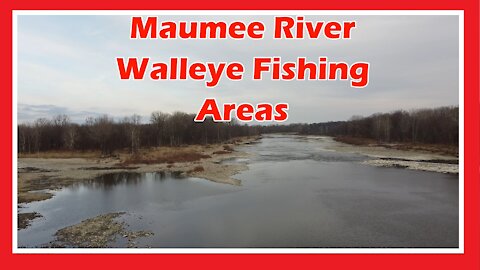 Maumee River Walleye Fishing Areas Aerial View