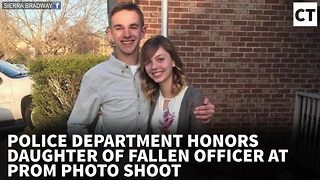 Police Dept. Honors Daughter of Fallen Officer at Prom Photo Shoot