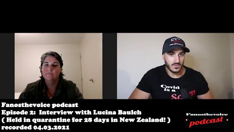 Fanosthevoice Podcast video Episode 2: Lucinda Baluch (Held in quarantine for 28 days!)