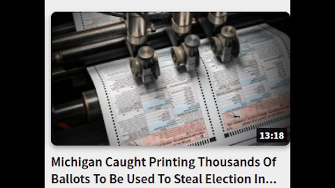 Michigan Caught Printing Thousands Of Ballots To Be Used To Steal Election In Pennsylvania