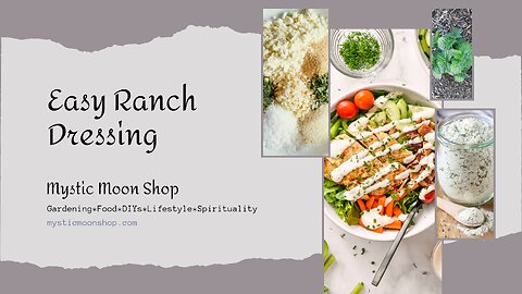 Easy Homemade Ranch Dressing