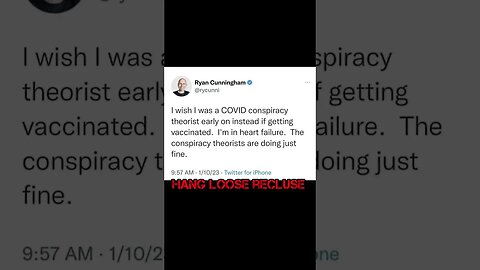 Ryan Cunningham Wishes He Got Unvaxxed For Xmas