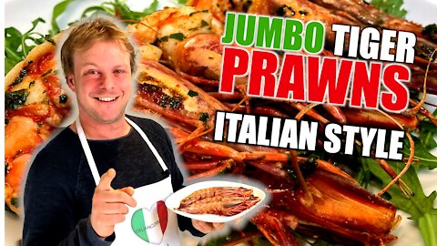 JUMBO TIGER PRAWNS | Italian Style with Salmoriglio condiment