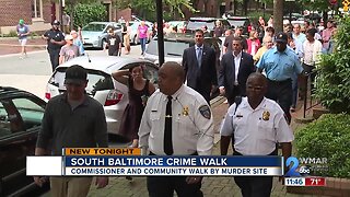 South Baltimore crime walk after violent weekend