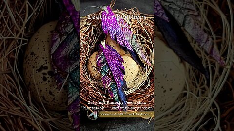 CREATIVE CROC, 3 inch #leather #feather #earrings #giftideas2023 #purple #handcraftedearrings