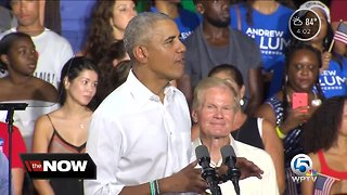 Barack Obama on campaign trail in Miami