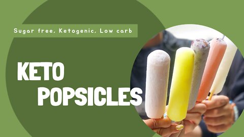 Keto fruit Ice cream | Keto Fat bomb popsicles | Vegetarian keto