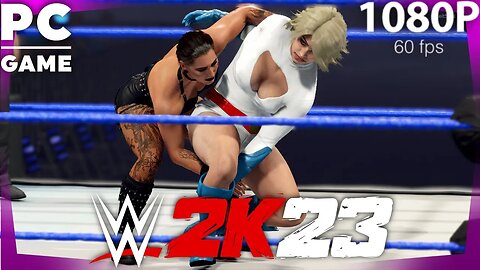 Power Girl vs. Rhea Ripley! - WWE 2K23: Extreme Rules Match