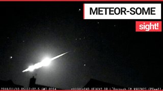 Amateur astronomer films extraordinary moment meteor exploded over his home