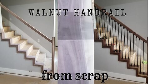 Walnut Handrail from Scrap Wood | UPCYCLING PROJECT!