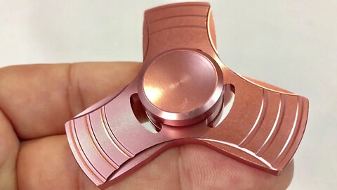 Pink Tri-Fidget Hand Finger Spinner Metal Toy review and giveaway