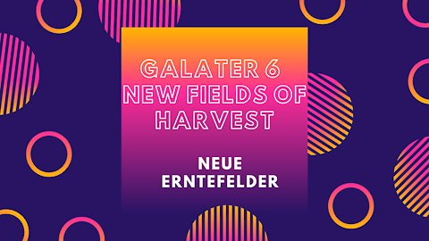 New fields of Harvest! PastorMatthias@CMU