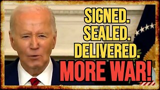 Biden SIGNS $95 BILLION WAR Package After LANDSLIDE Senate Vote