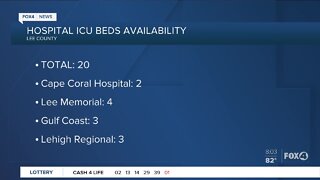 Lee County ICU bed availability