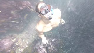 Diver narrowly escapes underwater cave dive