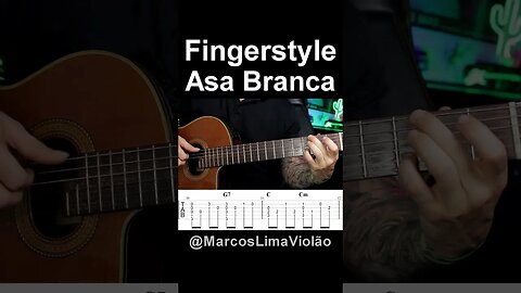 Asa Branca Fingerstyle @MarcosLimaViolao #shorts