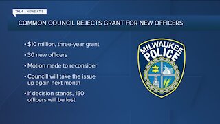 City of Milwaukee rejects $10M federal grant for 30 more police officers