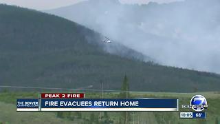 Peak 2 Fire: Hundreds of residents allowed to go back home Friday evening, Undersheriff says