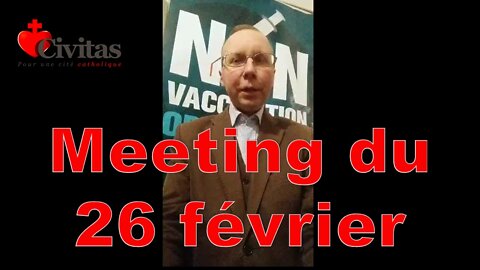 Venez au meeting du 26 février 2022 avec Cassandre Fristot