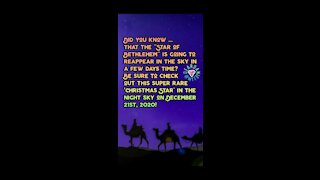 The Star of Bethlehem will be visible on Dec. 21st, 2020