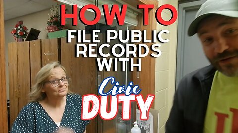 How file a public record request with Civic duty