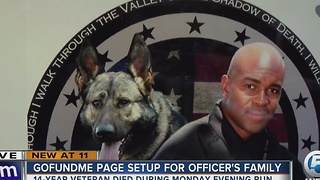 GoFundMe page set up for officer's family