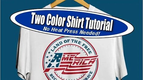 DIY Iron-On two color Heat Transfer Tutorial: America: Land of the Free because of the Brave Design!