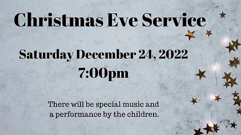 Christmas Eve Service