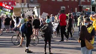 Demonstrators call for businesses on Hertel Ave. to denounce racism