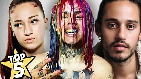 TOP 5 RAPEROS MAS ODIADOS | Antes De Que Fueran Famosos | TEKASHI69, RUSS, BHAD BHABIE