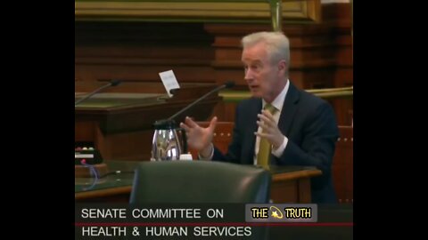 Dr. Peter McCullough speaks to the senate
