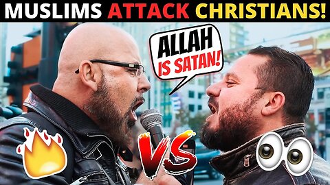 ANGRY MUSLIMS ATTACK STREET PREACHER! (We Win In The End...)