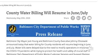 Baltimore County residents wait to find out when water billing will resume