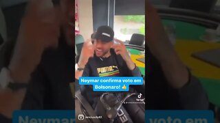 Neymar confirma voto em Bolsonaro! 👍