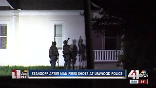 Man in custody after allegedly shooting at Leawood police