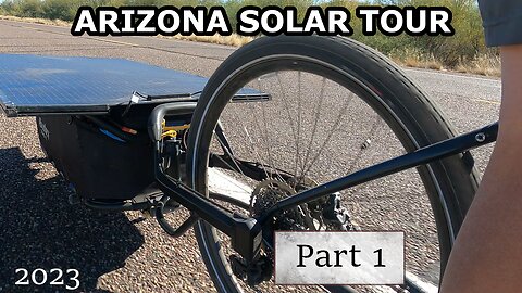 ARIZONA SOLAR BIKE TOUR 2023 - Day 1 | Phoenix to Las Vegas on a Solar EBike