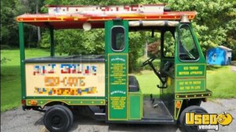 Head-Turning 11' Cushman Truckster Snowball Truck | Mobile Shaved Ice Mini Truck for Sale