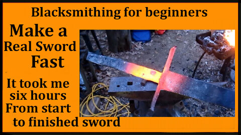Blacksmith a sword real fast - I did it in six hours.