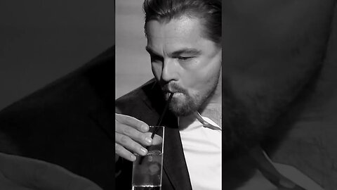Leonardo DiCaprio sippin'
