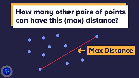 How many pairs of points can be separated by this maximum distance? | A 1957 Putnam exam problem.
