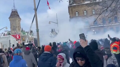 POLICE GASSING CANADIANS