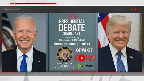 Live Presidential Debate: Biden & Trump Face Off in Atlanta, GA Tonight at 8pm CT
