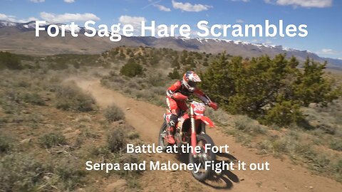 Fort Sage Hare Scrambles: Battle at the Fort. Serpa and Maloney fight it out #racing #motorcycle