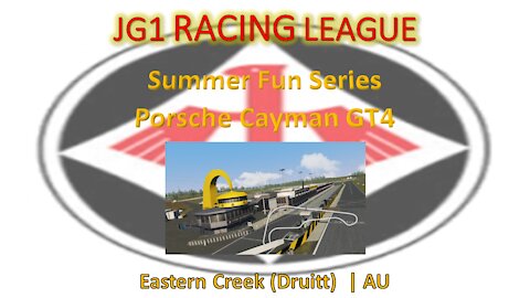 Race 1 | JG1 Racing League | Porsche Cayman GT4 | Eastern Creek (Druitt) | AU