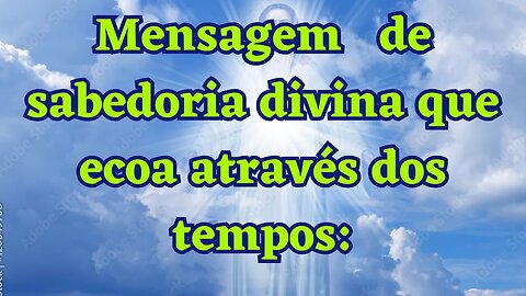 Como viver com sabedoria com "sabedoria divina".