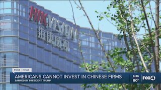 Trump signs order to prohibit investing in Chinese firms