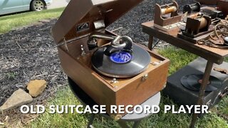 Old Suitcase Record Player